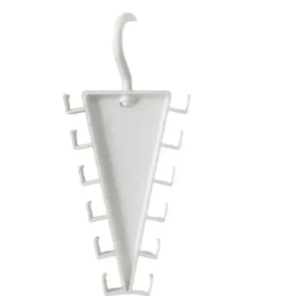 V Shaped Double-Sided Closet OrganizerHanger, 360° Rotatable Space Saving ClothesHanger Organizer, Multi-Layer Vertical StorageRack with 12 Hooks for Shirts, Jackets, Pants