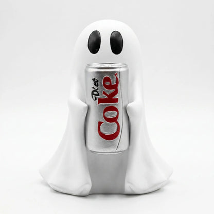 Ghost Holding Drink Resin Craft Ornament,Home Decor Item, Decor Figurine, DesktopMini Sculpture, Halloween Decoration, GiftIdea, Cute Desktop Decoration, DecorativePiece #GLOBAL PICKS