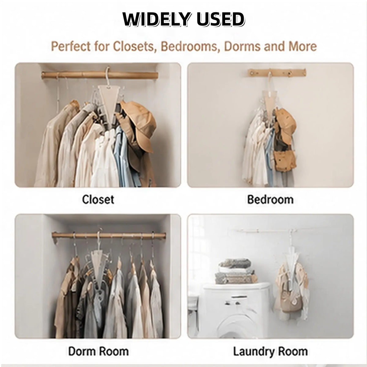 V Shaped Double-Sided Closet OrganizerHanger, 360° Rotatable Space Saving ClothesHanger Organizer, Multi-Layer Vertical StorageRack with 12 Hooks for Shirts, Jackets, Pants