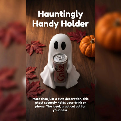 Ghost Holding Drink Resin Craft Ornament,Home Decor Item, Decor Figurine, DesktopMini Sculpture, Halloween Decoration, GiftIdea, Cute Desktop Decoration, DecorativePiece #GLOBAL PICKS