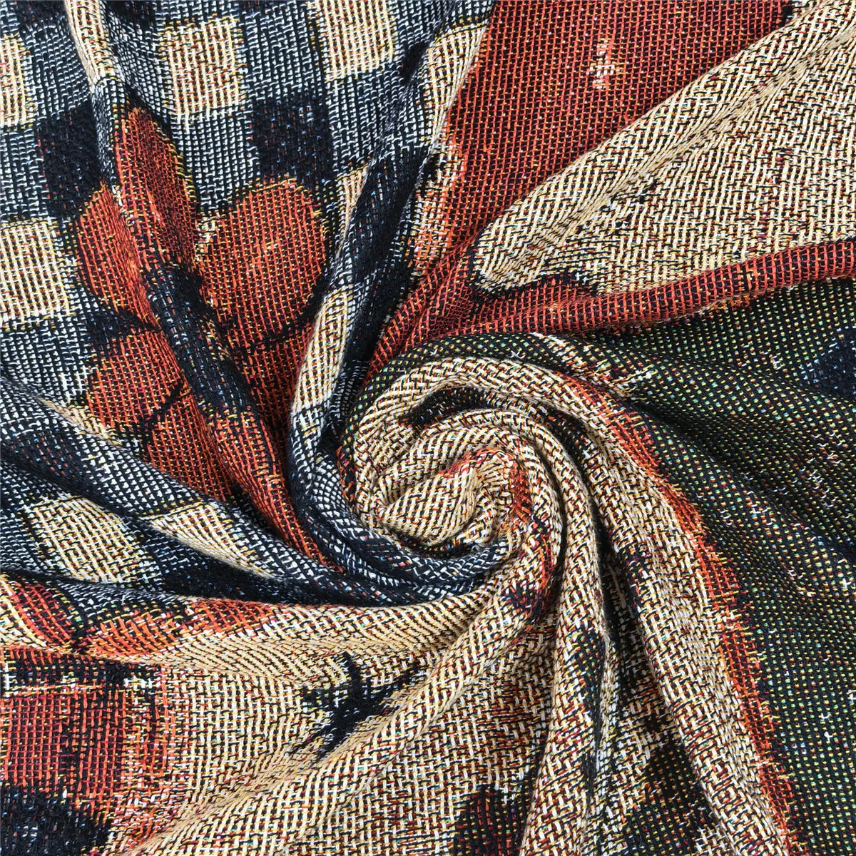 Halloween & Holiday Patchwork Tassel Blanket for Home & Outdoor | Multiple Styles Available