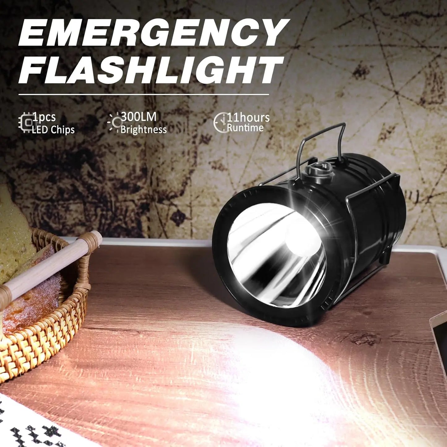 Solar Camping Lantern 4-Pack - RechargeableLED Lights, Magnetic Base & Foldable HangingHook- Collapsible Lamp Battery PoweredPerfect for Power Outages, Hiking,Emergencies Adjustable Flashlight AdjustableTactical Flashlight gifts gift set-SummerVibes