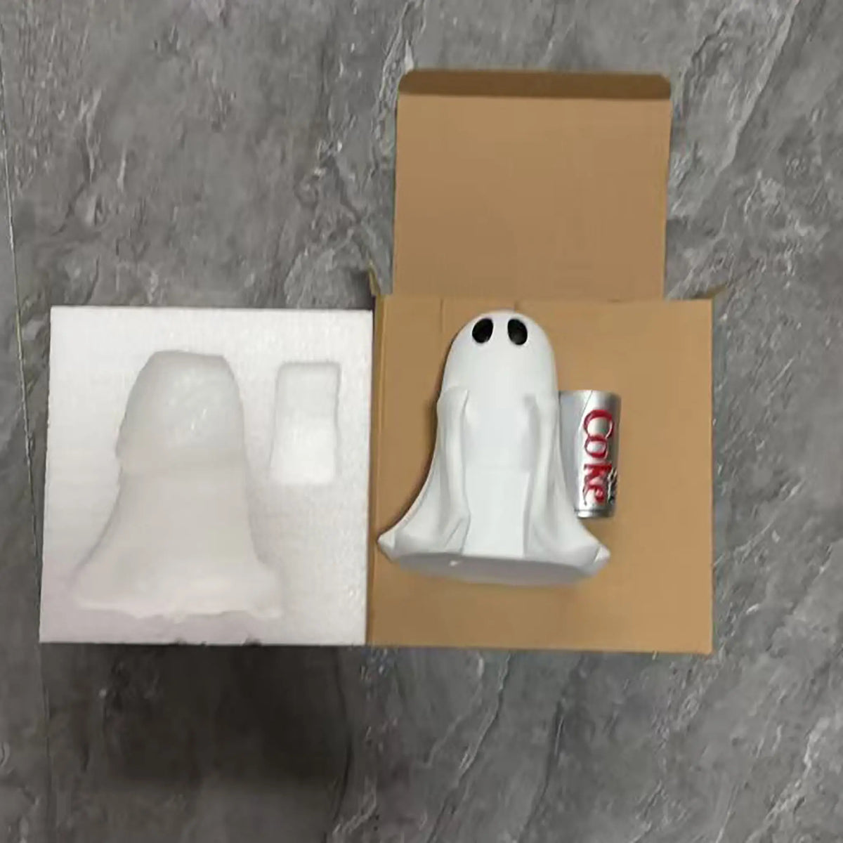 Ghost Holding Drink Resin Craft Ornament,Home Decor Item, Decor Figurine, DesktopMini Sculpture, Halloween Decoration, GiftIdea, Cute Desktop Decoration, DecorativePiece #GLOBAL PICKS