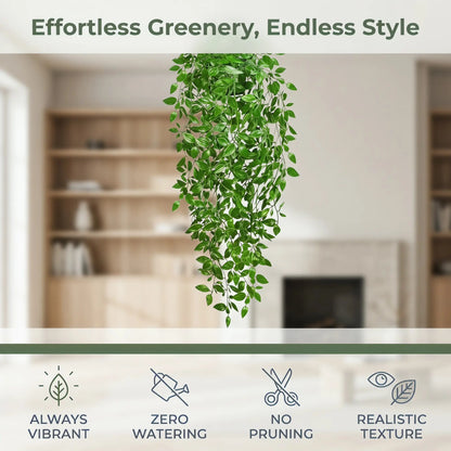 Artificial Indoor Hanging Eucalyptus Plants, 3pcs Faux Evergreen Potted Plants for Home, Bathroom, Room & Shelf Decor, Decorative Fake Plants, Artificial Plant Set, Faux Eucalyptus Greenery, Plastic Material #GLOBAL PICKS