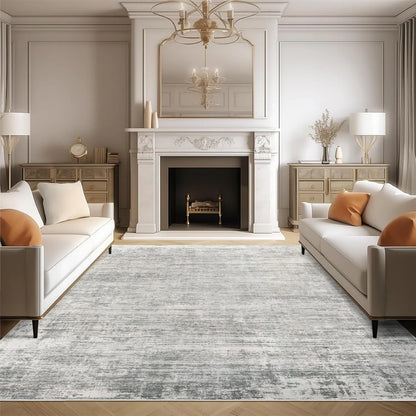 Geometric Washable Non‑Slip Area Rug, Stain Resistant Soft Rug for Home Living Room Decor